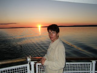 Карелия. Закат на Онежском озере (фото)